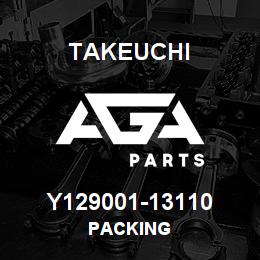 Y129001-13110 Takeuchi PACKING | AGA Parts
