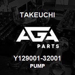 Y129001-32001 Takeuchi PUMP | AGA Parts