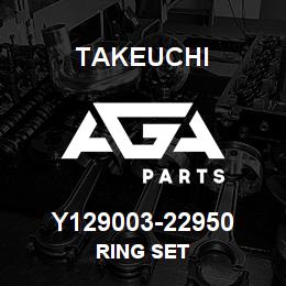 Y129003-22950 Takeuchi RING SET | AGA Parts