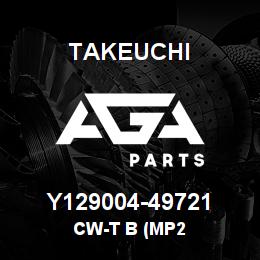 Y129004-49721 Takeuchi CW-T B (MP2 | AGA Parts