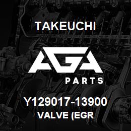 Y129017-13900 Takeuchi VALVE (EGR | AGA Parts