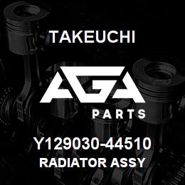 Y129030-44510 Takeuchi RADIATOR ASSY | AGA Parts
