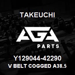 Y129044-42290 Takeuchi V BELT COGGED A38.5 | AGA Parts