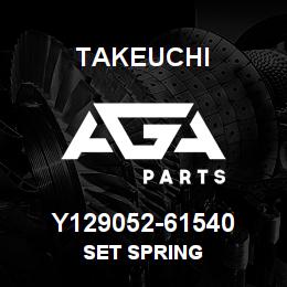 Y129052-61540 Takeuchi SET SPRING | AGA Parts