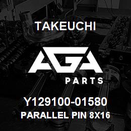 Y129100-01580 Takeuchi PARALLEL PIN 8X16 | AGA Parts
