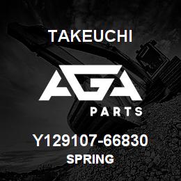Y129107-66830 Takeuchi SPRING | AGA Parts