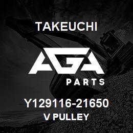 Y129116-21650 Takeuchi V PULLEY | AGA Parts
