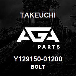 Y129150-01200 Takeuchi BOLT | AGA Parts