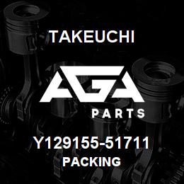 Y129155-51711 Takeuchi PACKING | AGA Parts