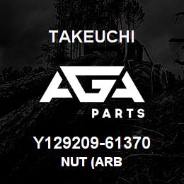 Y129209-61370 Takeuchi NUT (ARB | AGA Parts
