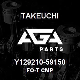 Y129210-59150 Takeuchi FO-T CMP | AGA Parts