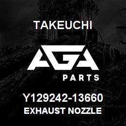 Y129242-13660 Takeuchi EXHAUST NOZZLE | AGA Parts