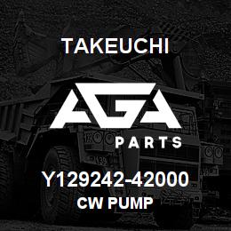 Y129242-42000 Takeuchi CW PUMP | AGA Parts