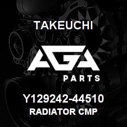 Y129242-44510 Takeuchi RADIATOR CMP | AGA Parts