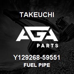 Y129268-59551 Takeuchi FUEL PIPE | AGA Parts