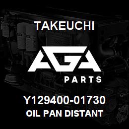 Y129400-01730 Takeuchi OIL PAN DISTANT | AGA Parts