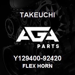 Y129400-92420 Takeuchi FLEX HORN | AGA Parts