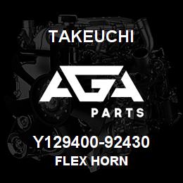 Y129400-92430 Takeuchi FLEX HORN | AGA Parts