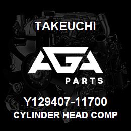 Y129407-11700 Takeuchi CYLINDER HEAD COMP | AGA Parts