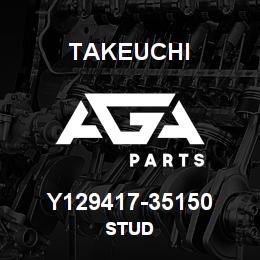 Y129417-35150 Takeuchi STUD | AGA Parts