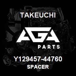 Y129457-44760 Takeuchi SPACER | AGA Parts