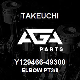 Y129466-49300 Takeuchi ELBOW PT3/8 | AGA Parts