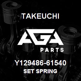 Y129486-61540 Takeuchi SET SPRING | AGA Parts