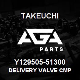 Y129505-51300 Takeuchi DELIVERY VALVE CMP | AGA Parts
