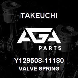 Y129508-11180 Takeuchi VALVE SPRING | AGA Parts
