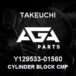 Y129533-01560 Takeuchi CYLINDER BLOCK CMP | AGA Parts