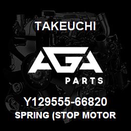 Y129555-66820 Takeuchi SPRING (STOP MOTOR | AGA Parts