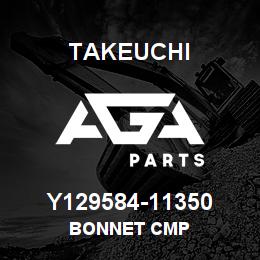 Y129584-11350 Takeuchi BONNET CMP | AGA Parts