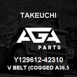 Y129612-42310 Takeuchi V BELT (COGGED A36.5 | AGA Parts