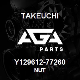 Y129612-77260 Takeuchi NUT | AGA Parts
