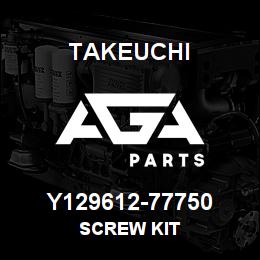 Y129612-77750 Takeuchi SCREW KIT | AGA Parts