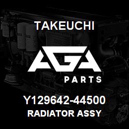 Y129642-44500 Takeuchi RADIATOR ASSY | AGA Parts