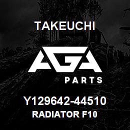 Y129642-44510 Takeuchi RADIATOR F10 | AGA Parts