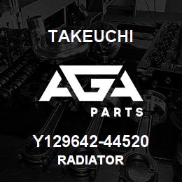 Y129642-44520 Takeuchi RADIATOR | AGA Parts