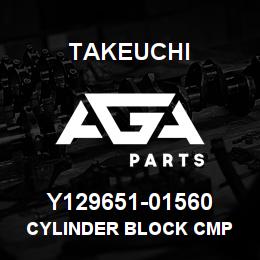 Y129651-01560 Takeuchi CYLINDER BLOCK CMP | AGA Parts