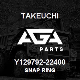 Y129792-22400 Takeuchi SNAP RING | AGA Parts