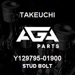 Y129795-01900 Takeuchi STUD BOLT | AGA Parts
