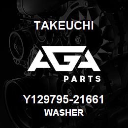 Y129795-21661 Takeuchi WASHER | AGA Parts