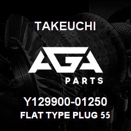 Y129900-01250 Takeuchi FLAT TYPE PLUG 55 | AGA Parts