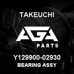Y129900-02930 Takeuchi BEARING ASSY | AGA Parts