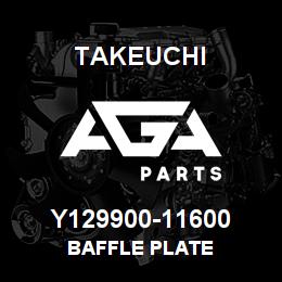 Y129900-11600 Takeuchi BAFFLE PLATE | AGA Parts