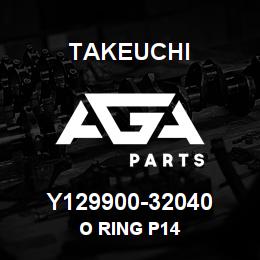 Y129900-32040 Takeuchi O RING P14 | AGA Parts