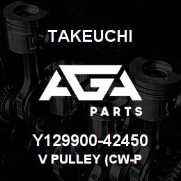 Y129900-42450 Takeuchi V PULLEY (CW-P | AGA Parts
