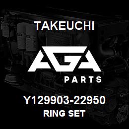 Y129903-22950 Takeuchi RING SET | AGA Parts