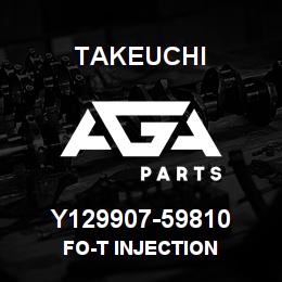 Y129907-59810 Takeuchi FO-T INJECTION | AGA Parts