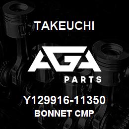Y129916-11350 Takeuchi BONNET CMP | AGA Parts